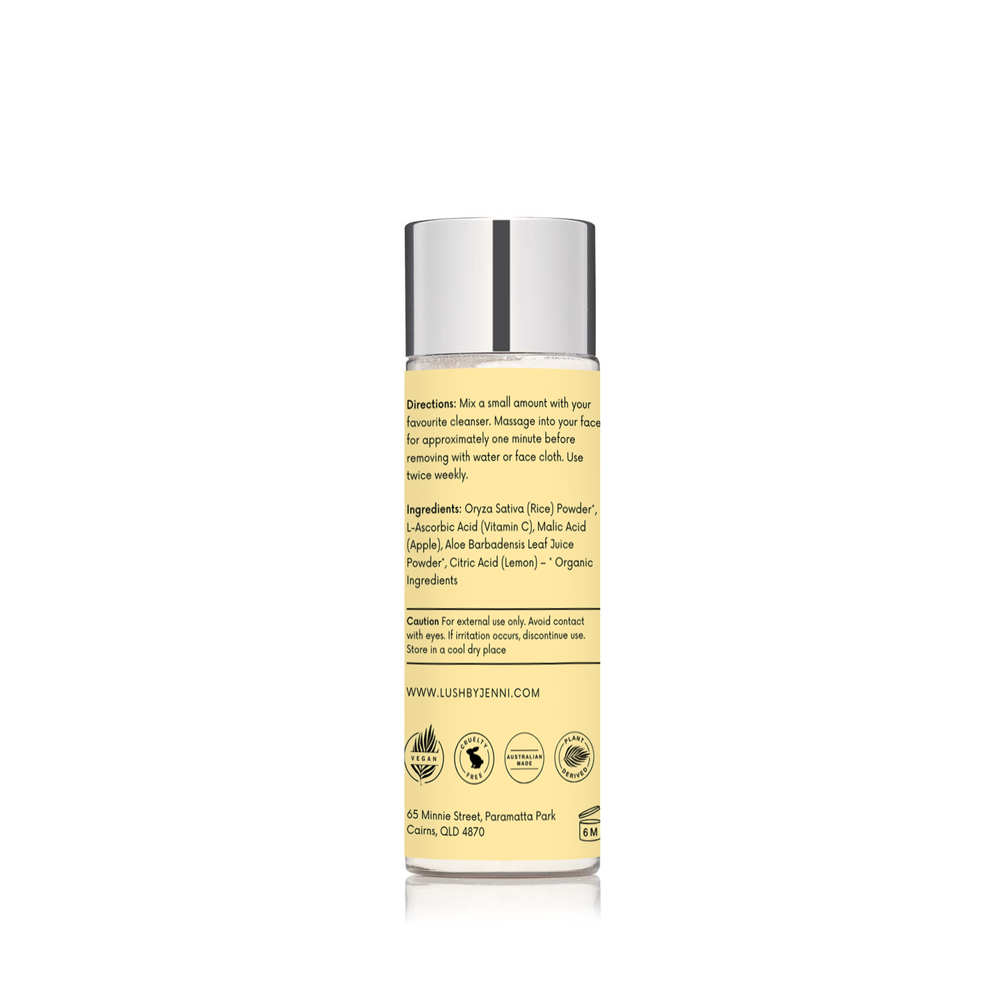 Citrus Polish Exfoliating Crystals - Vitamin C Face Scrub for Glowing skin, Brightening & Soothing