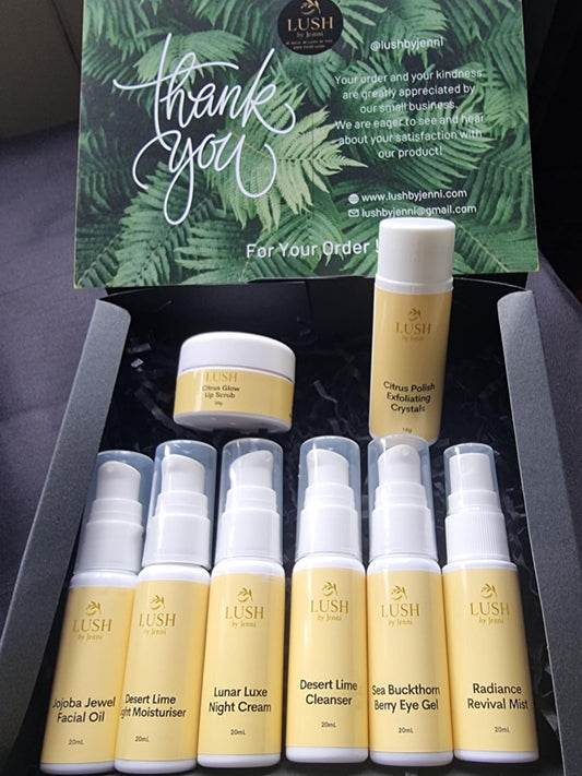 🌿Introducing our "Lush Minis" Sample Box - A Little Taste of Glow.🌿